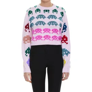 Design Contrast Jacquard Versatile Pullover Sweater