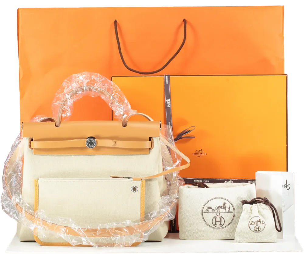 Herms Herbag 31 - Beton/natural BNIB With Harrods Receipt