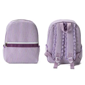 Jane Marie Kids Belle Puprle Seersucker Backpack