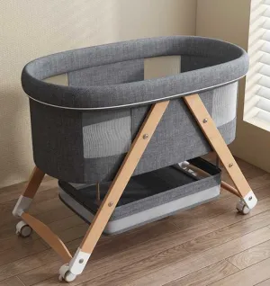 Modern Design Baby Crib Foldable Wood-سرير أطفال