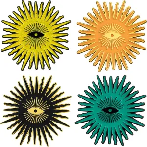Sunshine Vibes Enamel Pin Set  4 Fun & Unique Pins for Women, Cute Pins for Backpacks, Brooches & More, Happy Gift for Daughter, BFFs & Loved Ones